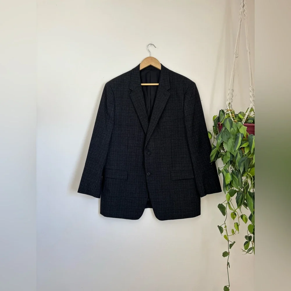 Theory Standard Checked Blazer In Wool - Picture 4 of 13